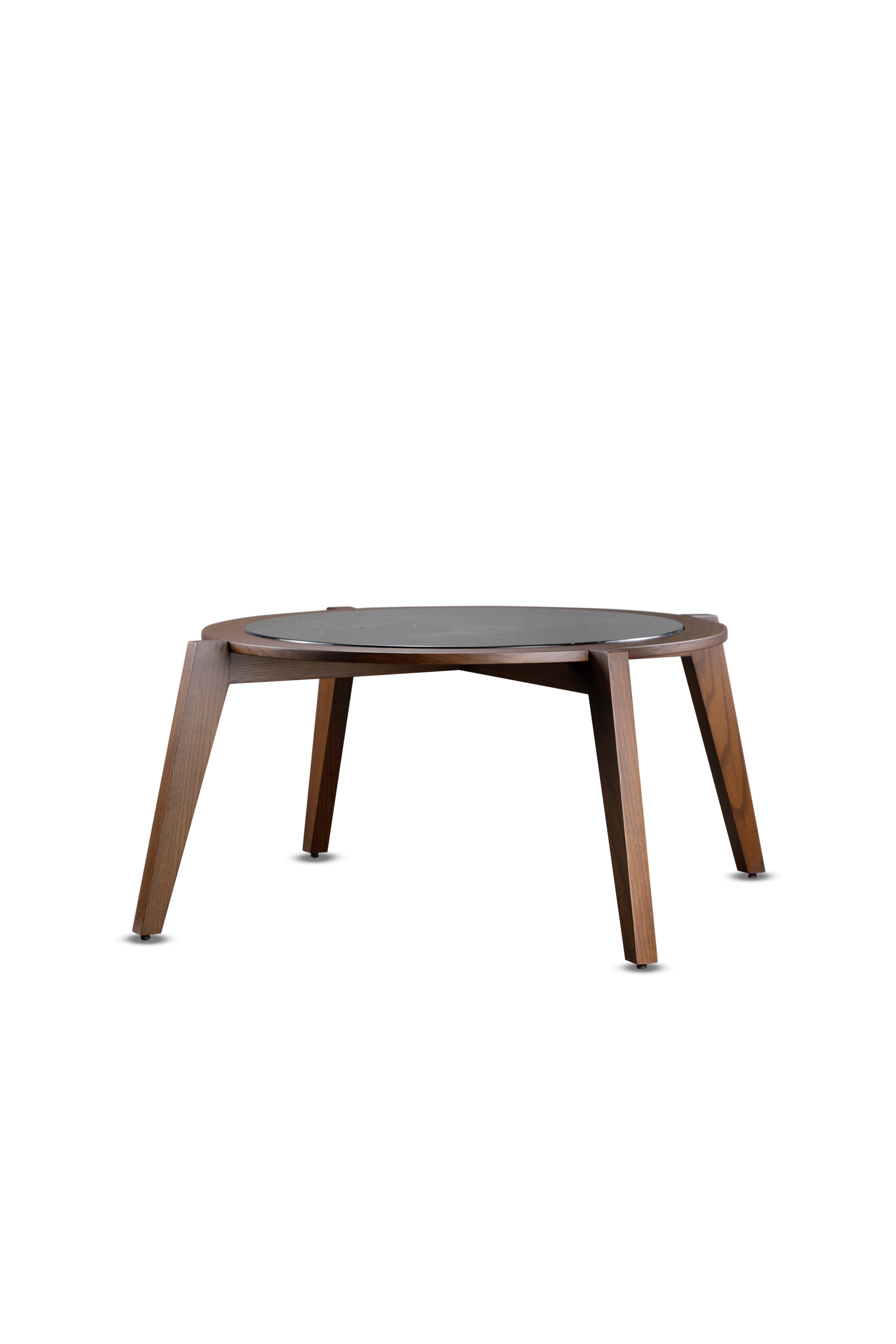 Circle Coffee Table (Glass &Wood ) 1