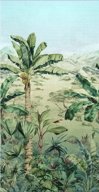 Osborne & Little Wallpaper-Empreya Collection-Martinique-Green(W7615-01) 0