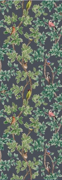 Osborne & Little Wallpaper-Mansfield Park Collection-Netherfield-Black(W7450-01) 0