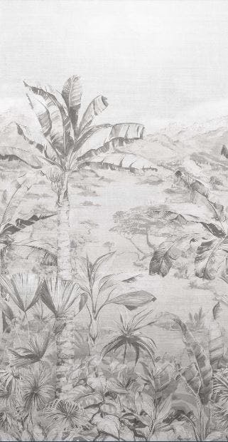 Osborne & Little Wallpaper-Empreya Collection-Martinique-Grey(W7615-03) 0